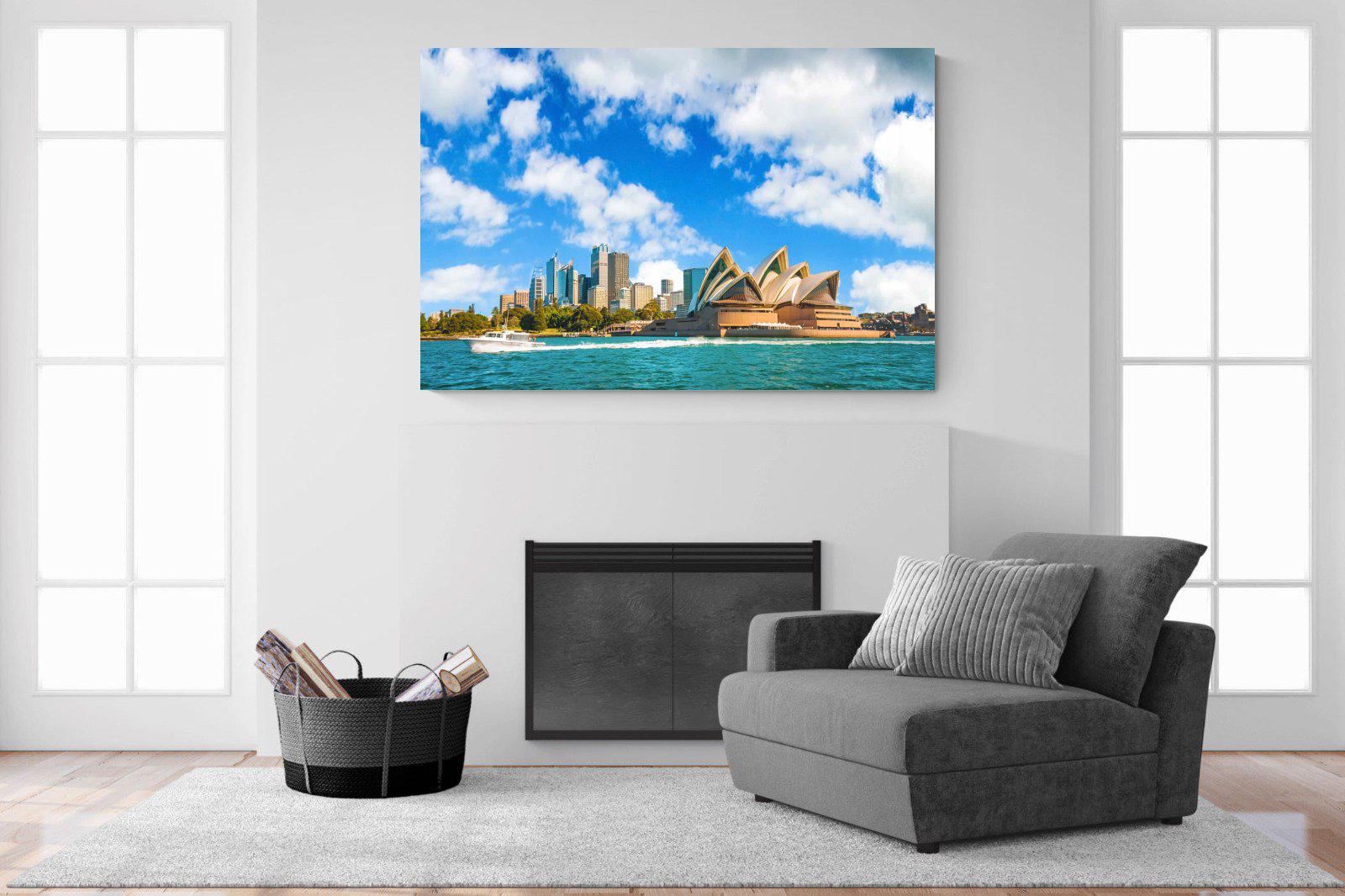 Sydney Opera House-Wall_Art-150 x 100cm-Mounted Canvas-No Frame-Pixalot