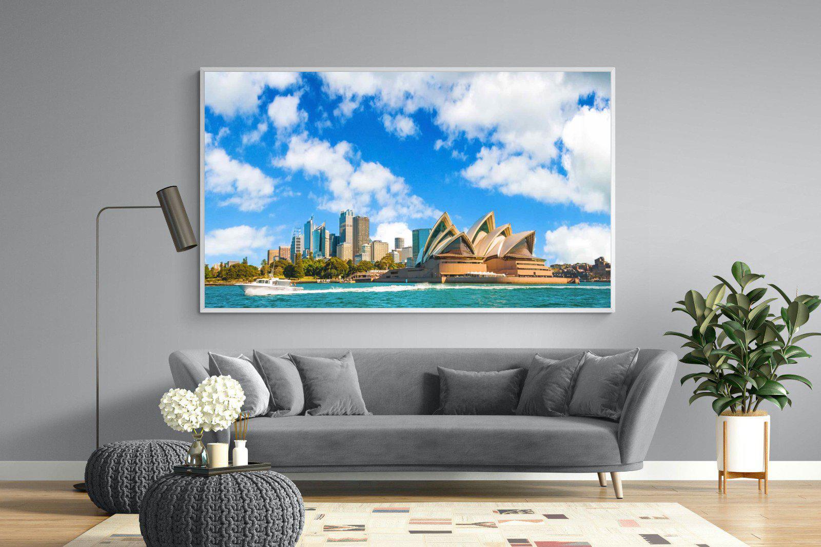 Sydney Opera House-Wall_Art-220 x 130cm-Mounted Canvas-White-Pixalot