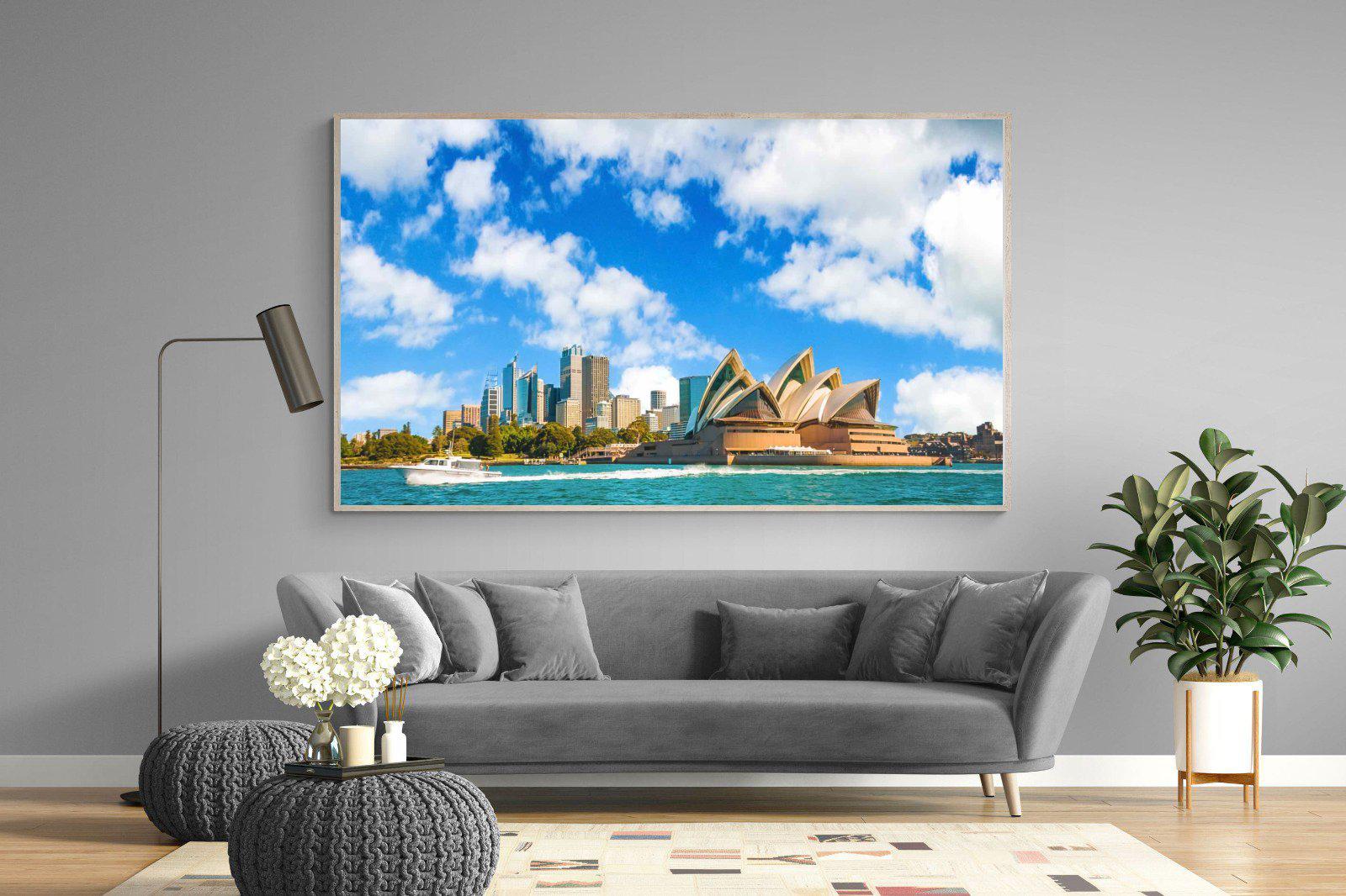Sydney Opera House-Wall_Art-220 x 130cm-Mounted Canvas-Wood-Pixalot