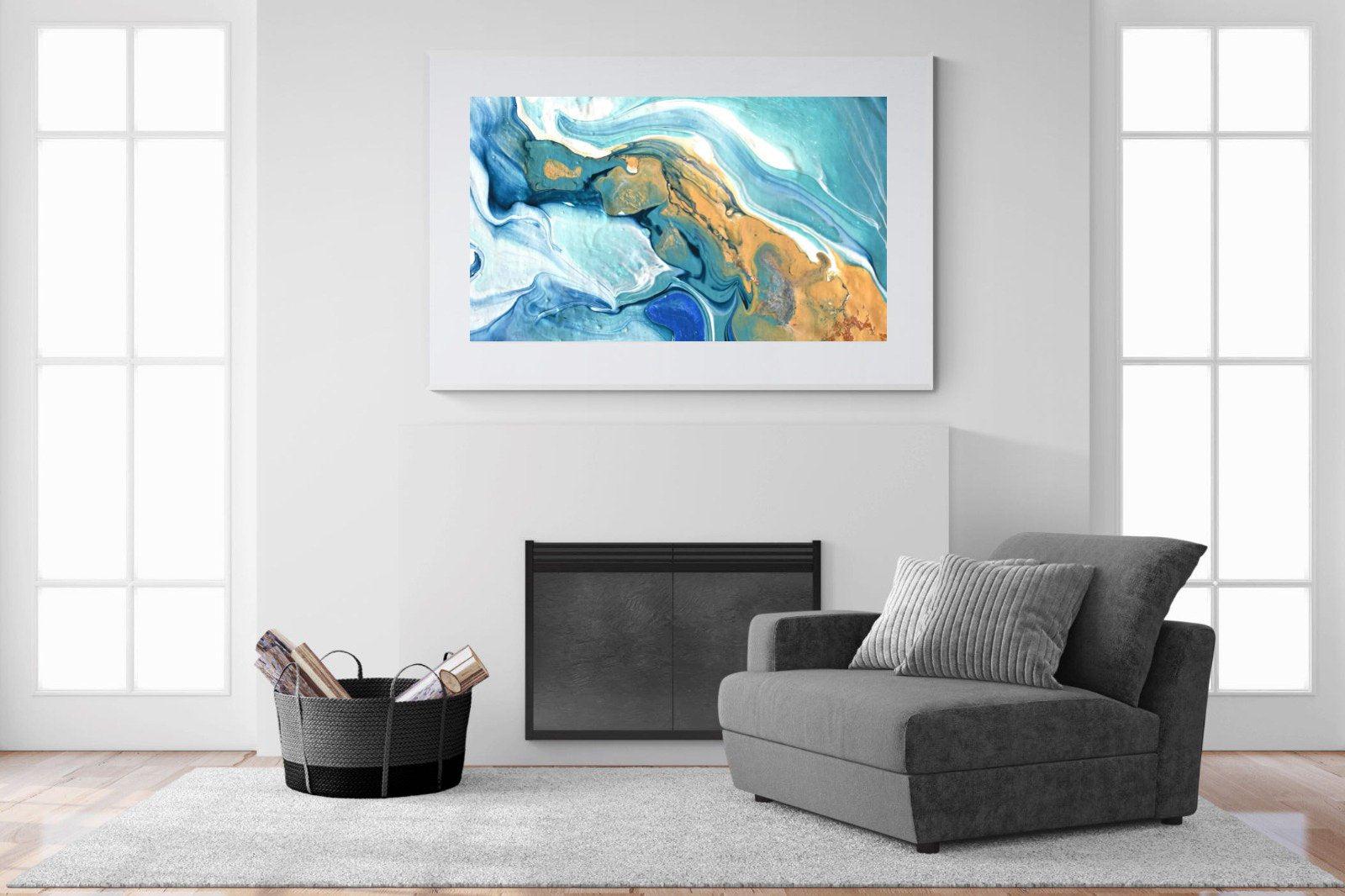 Synthesis-Wall_Art-150 x 100cm-Framed Print-White-Pixalot