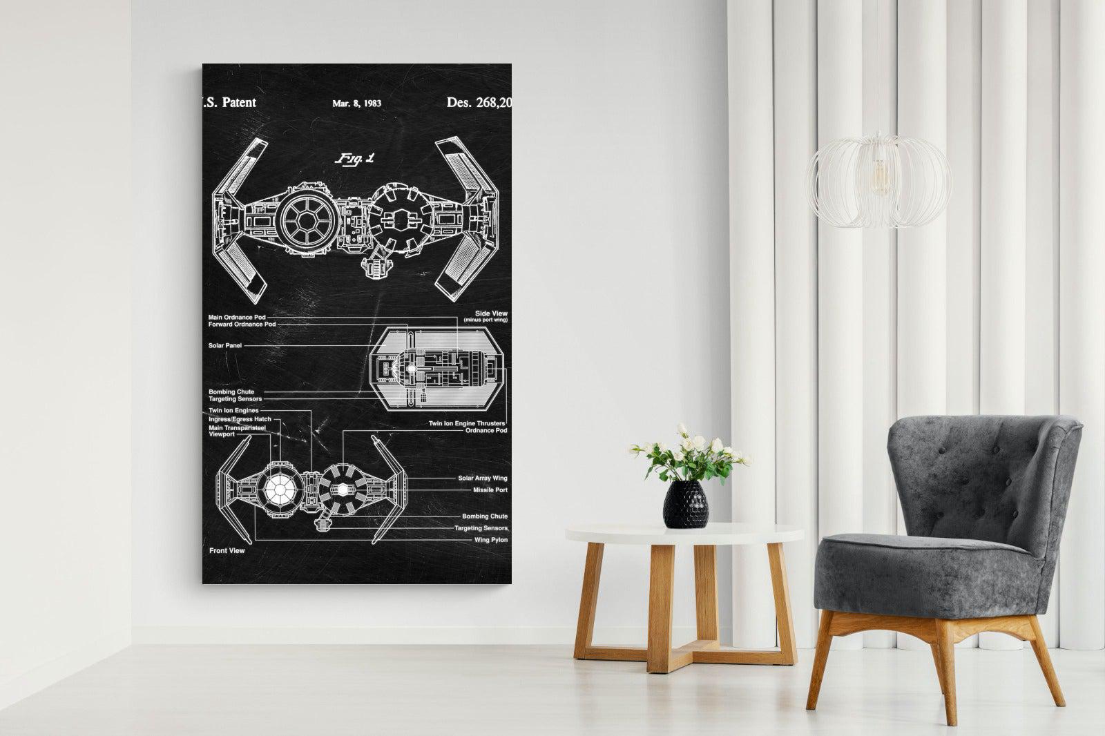 TIE Bomber Blueprint-Wall_Art-Pixalot