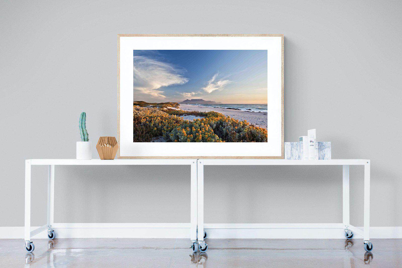 Table Mountain-Wall_Art-120 x 90cm-Framed Print-Wood-Pixalot