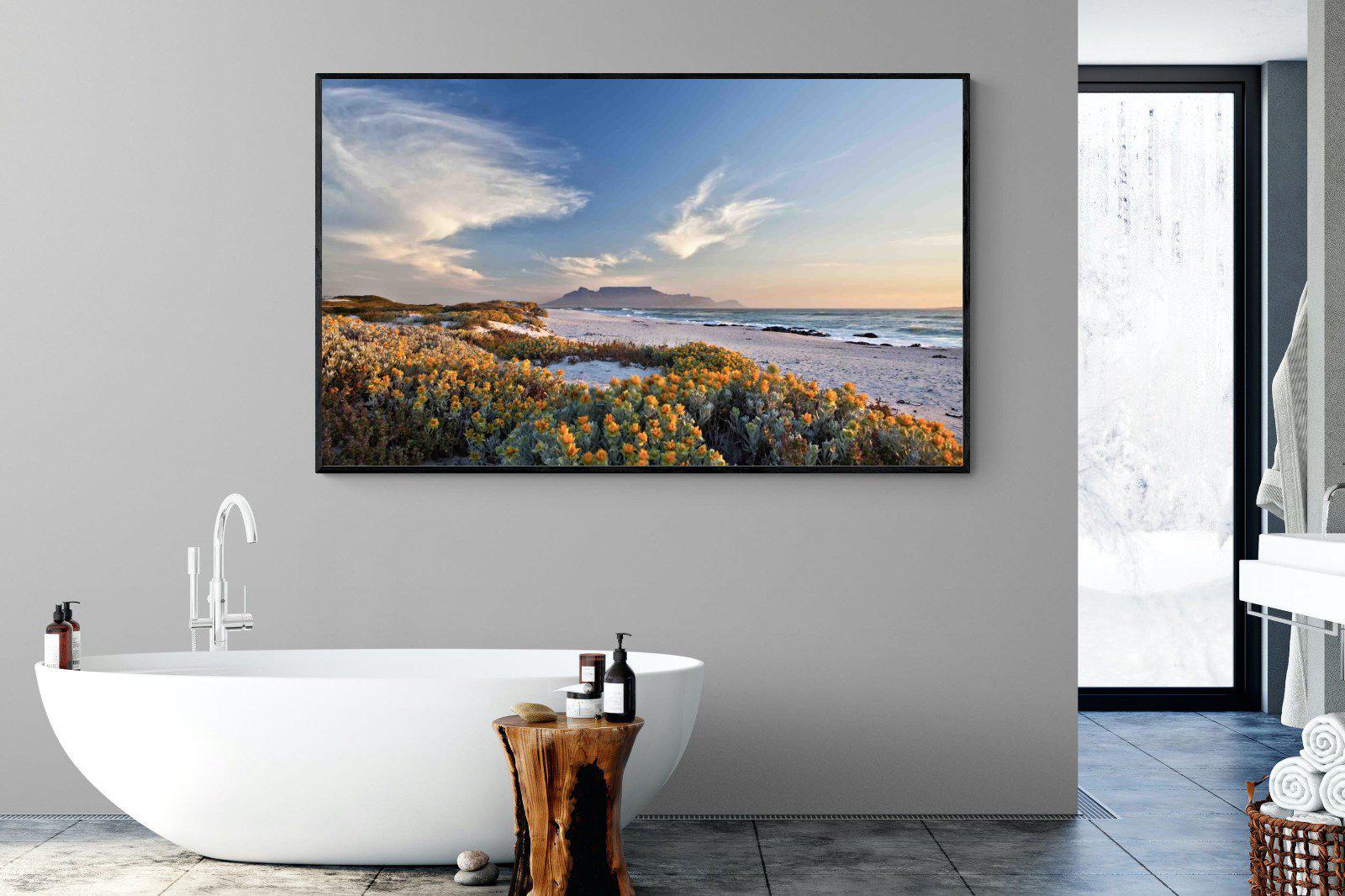 Table Mountain-Wall_Art-180 x 110cm-Mounted Canvas-Black-Pixalot