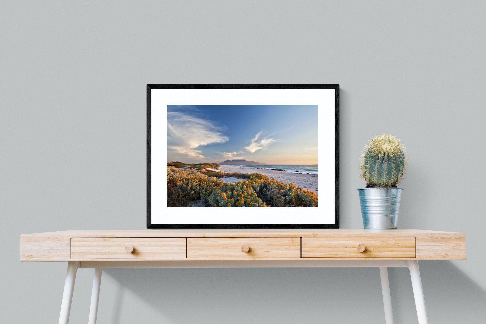 Table Mountain-Wall_Art-80 x 60cm-Framed Print-Black-Pixalot
