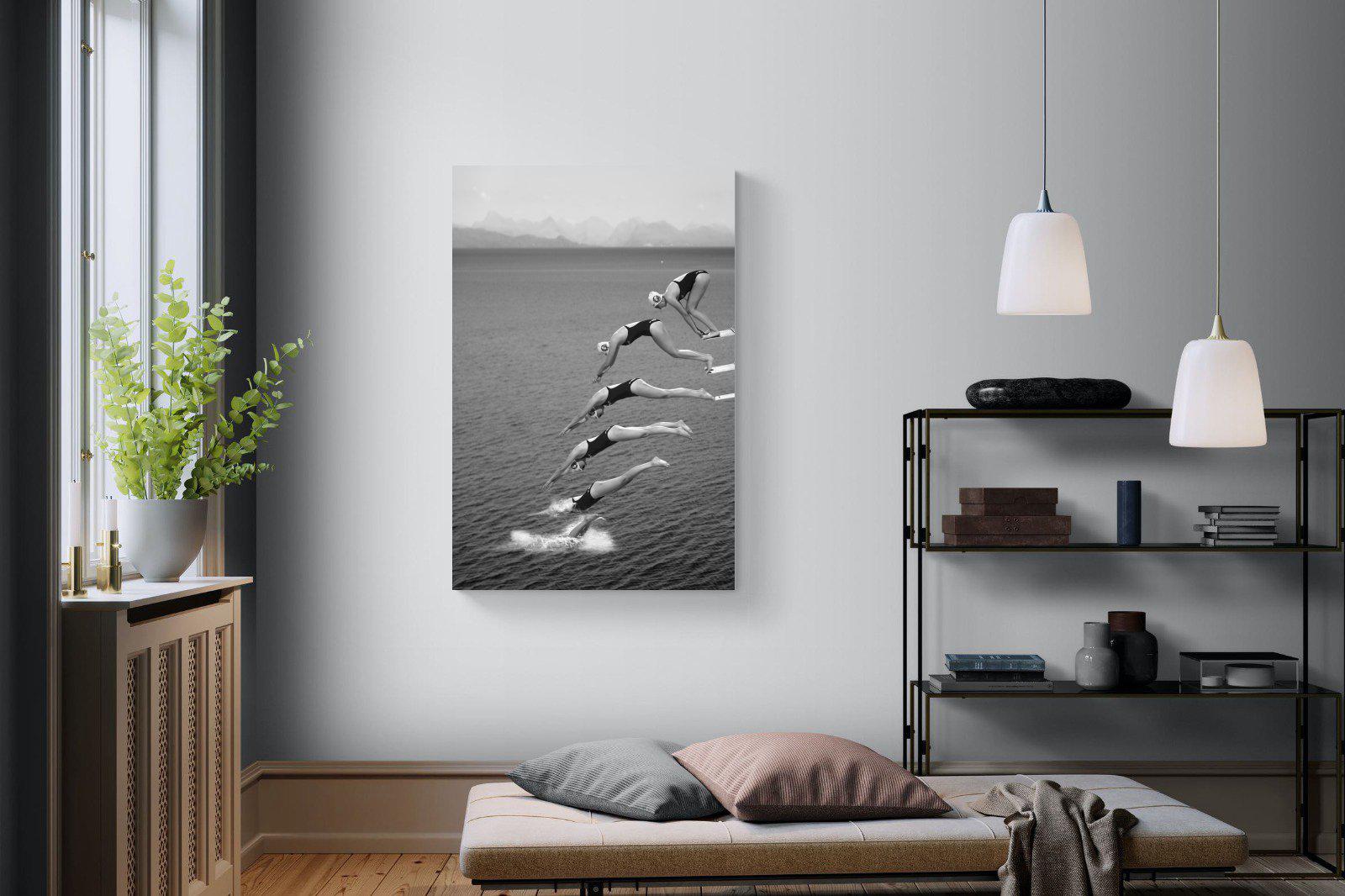 Take a Dive-Wall_Art-100 x 150cm-Mounted Canvas-No Frame-Pixalot