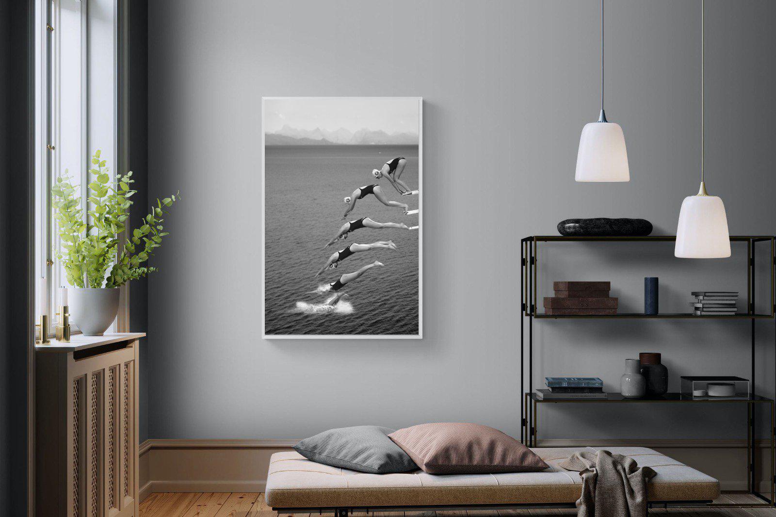 Take a Dive-Wall_Art-100 x 150cm-Mounted Canvas-White-Pixalot