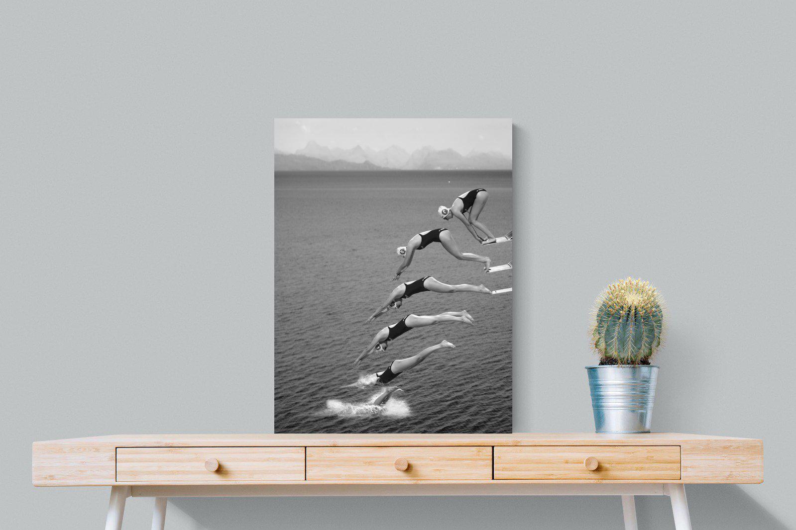 Take a Dive-Wall_Art-60 x 80cm-Mounted Canvas-No Frame-Pixalot