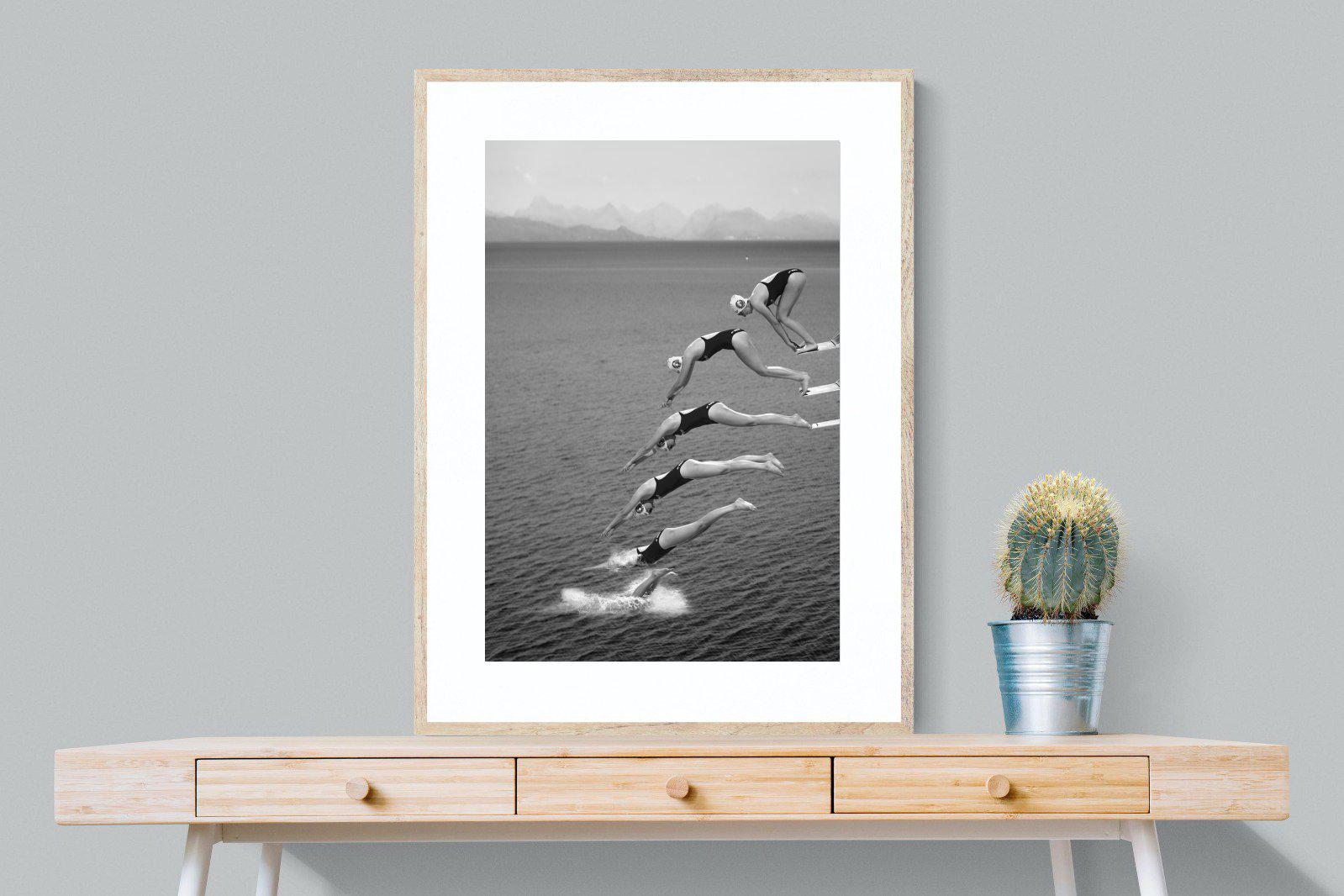 Take a Dive-Wall_Art-75 x 100cm-Framed Print-Wood-Pixalot