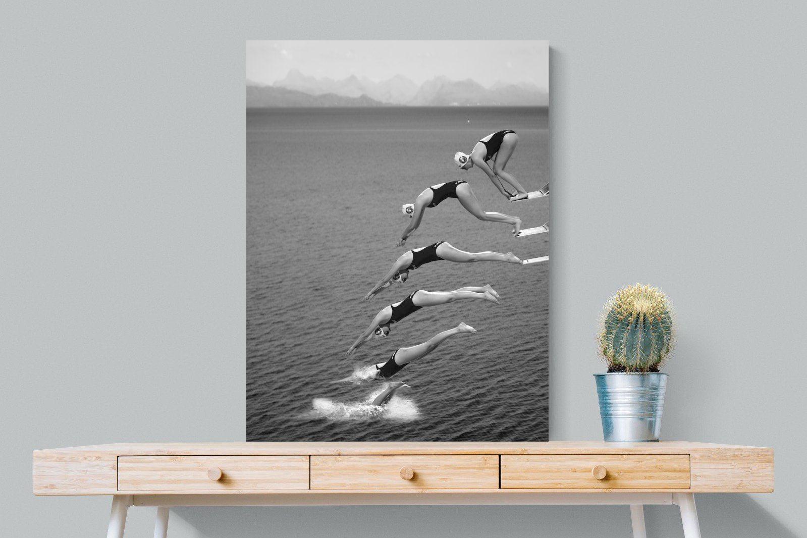 Take a Dive-Wall_Art-75 x 100cm-Mounted Canvas-No Frame-Pixalot