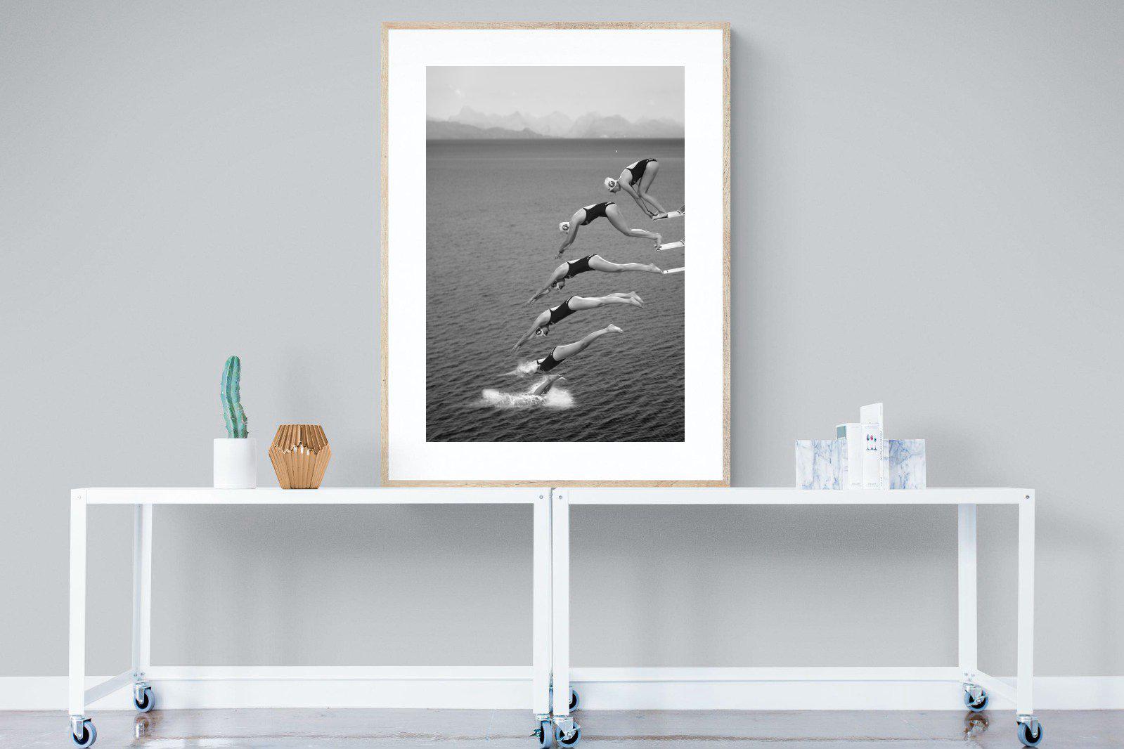 Take a Dive-Wall_Art-90 x 120cm-Framed Print-Wood-Pixalot