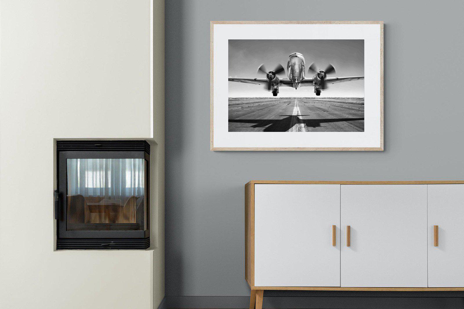 Takeoff-Wall_Art-100 x 75cm-Framed Print-Wood-Pixalot