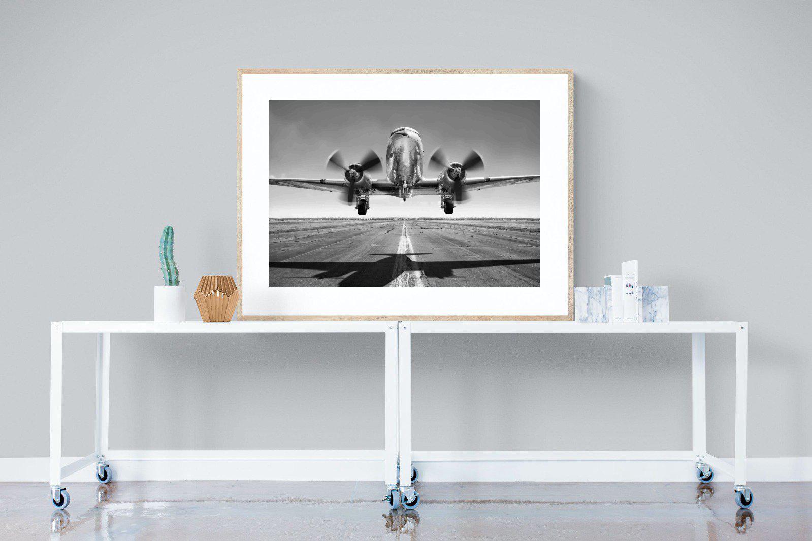 Takeoff-Wall_Art-120 x 90cm-Framed Print-Wood-Pixalot