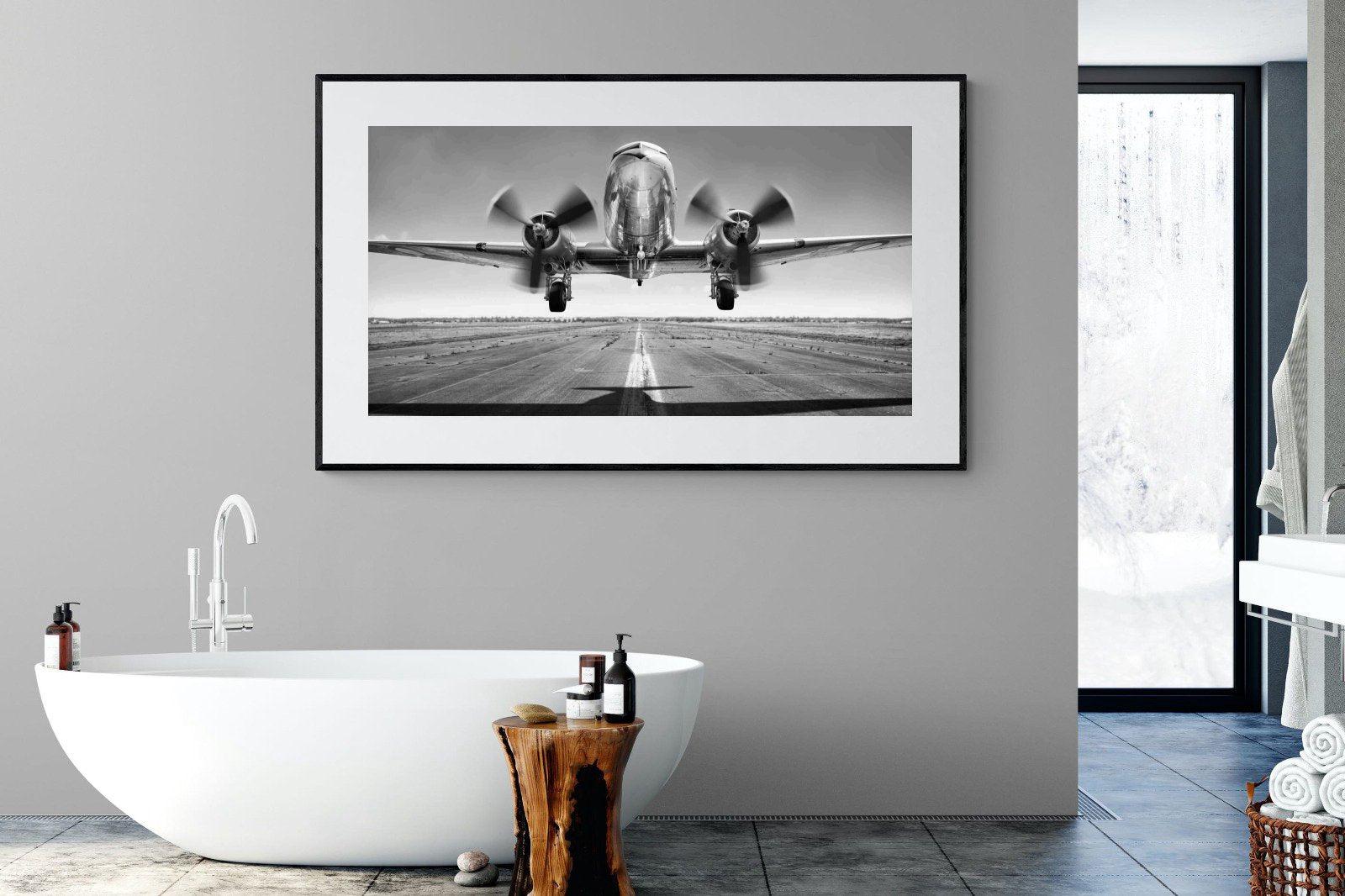 Takeoff-Wall_Art-180 x 110cm-Framed Print-Black-Pixalot