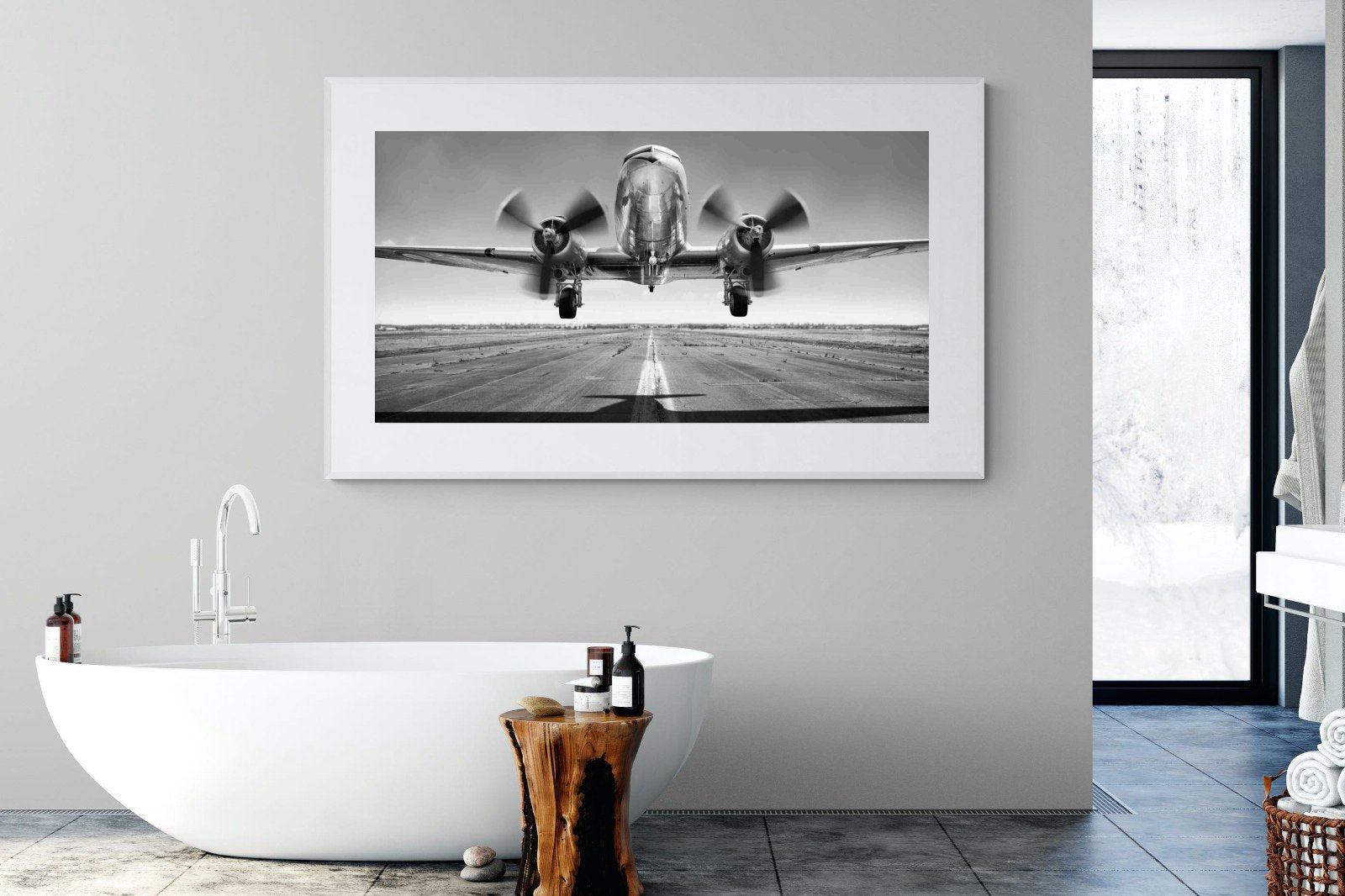 Takeoff-Wall_Art-180 x 110cm-Framed Print-White-Pixalot