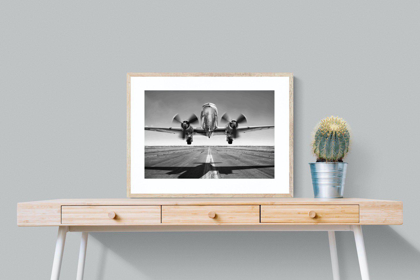 Takeoff-Wall_Art-80 x 60cm-Framed Print-Wood-Pixalot