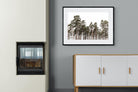 Tall Pines-Wall_Art-100 x 75cm-Framed Print-Black-Pixalot