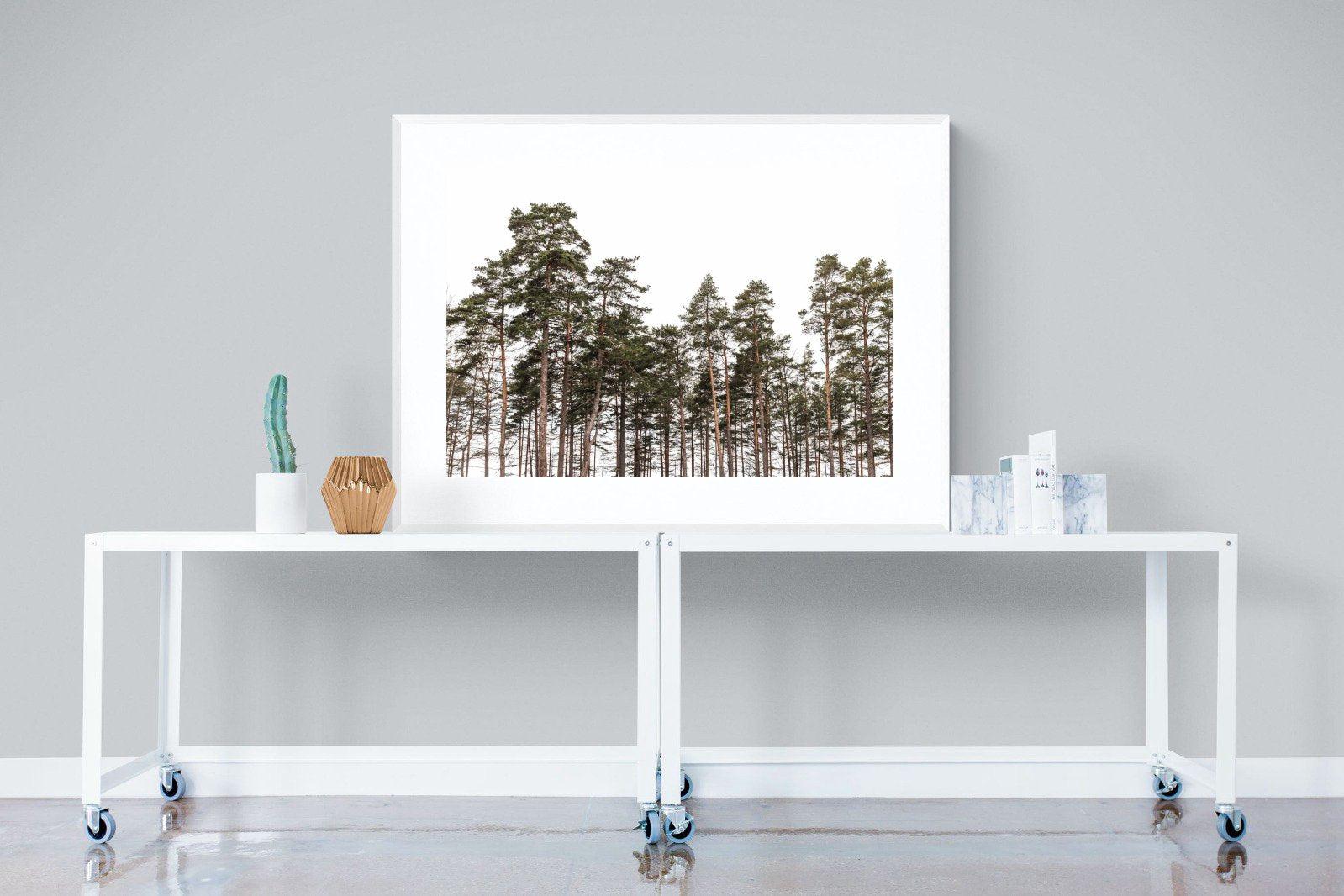 Tall Pines-Wall_Art-120 x 90cm-Framed Print-White-Pixalot