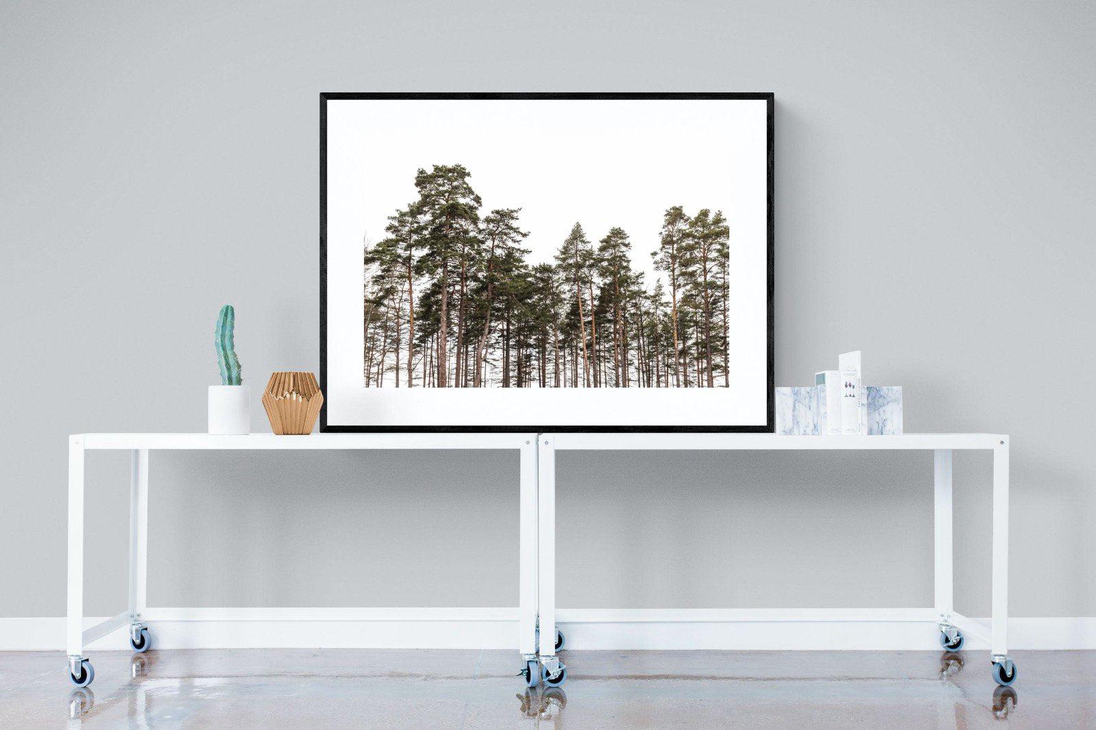 Tall Pines-Wall_Art-120 x 90cm-Framed Print-Black-Pixalot