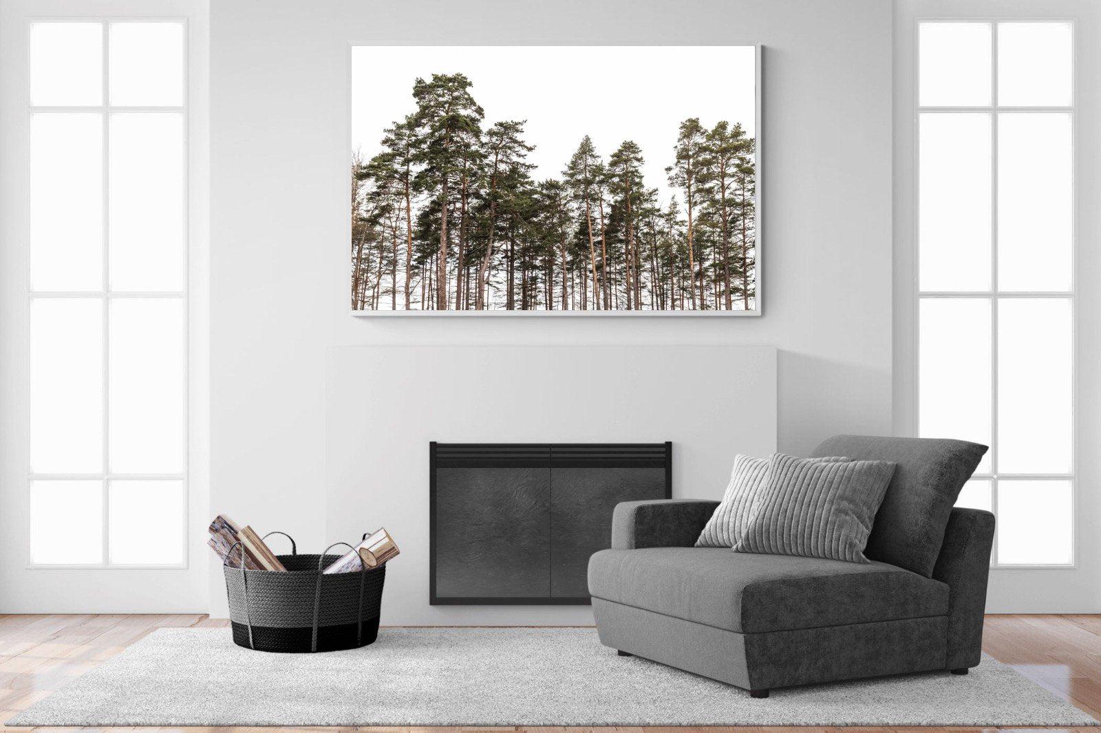 Tall Pines-Wall_Art-150 x 100cm-Mounted Canvas-White-Pixalot