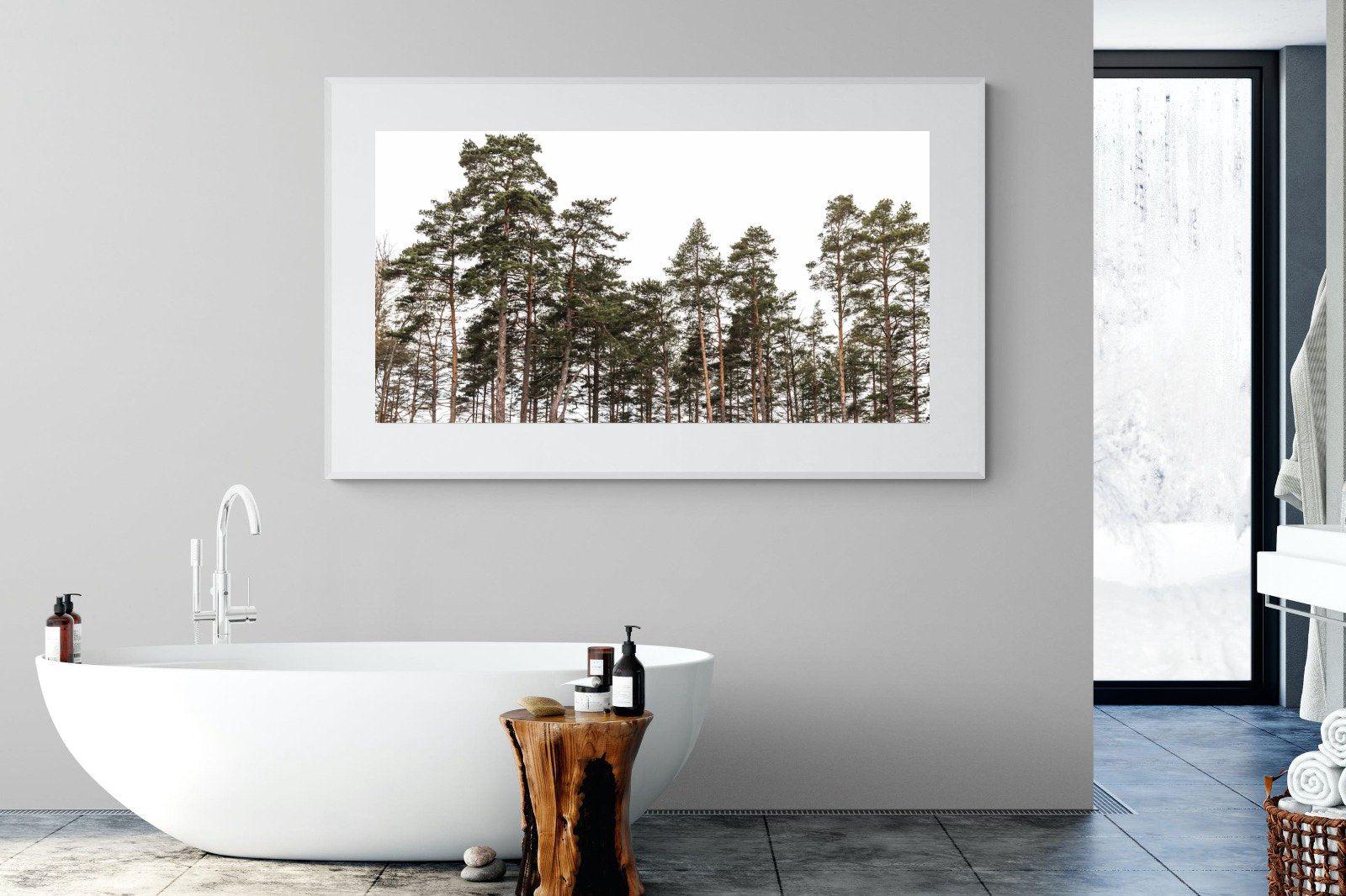 Tall Pines-Wall_Art-180 x 110cm-Framed Print-White-Pixalot