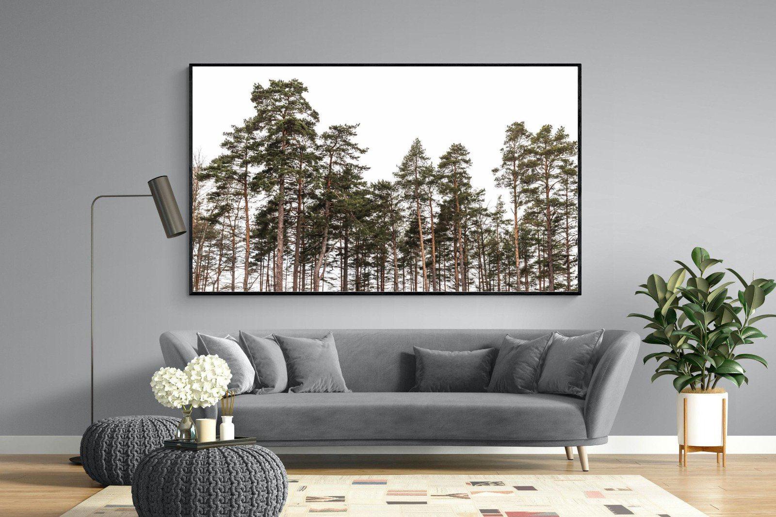 Tall Pines-Wall_Art-220 x 130cm-Mounted Canvas-Black-Pixalot