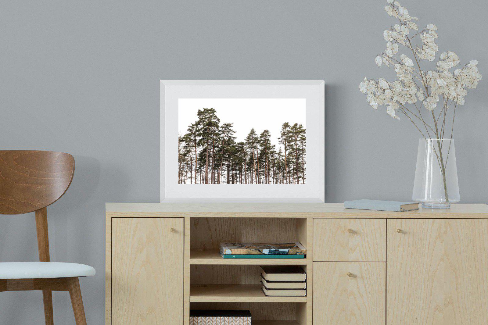 Tall Pines-Wall_Art-60 x 45cm-Framed Print-White-Pixalot