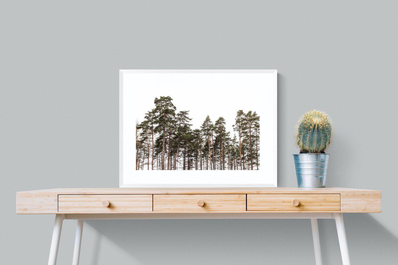 Tall Pines-Wall_Art-80 x 60cm-Framed Print-White-Pixalot