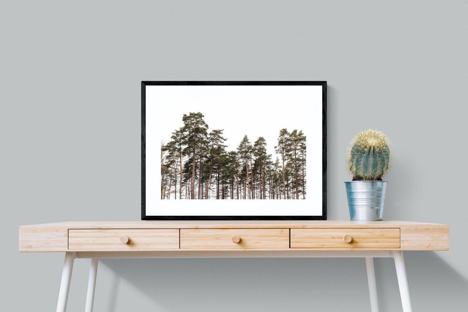 Tall Pines-Wall_Art-80 x 60cm-Framed Print-Black-Pixalot