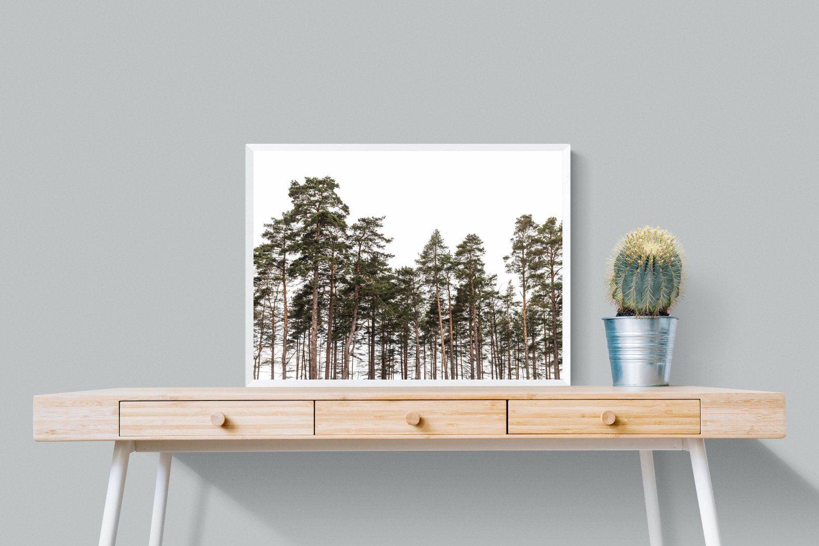 Tall Pines-Wall_Art-80 x 60cm-Mounted Canvas-White-Pixalot