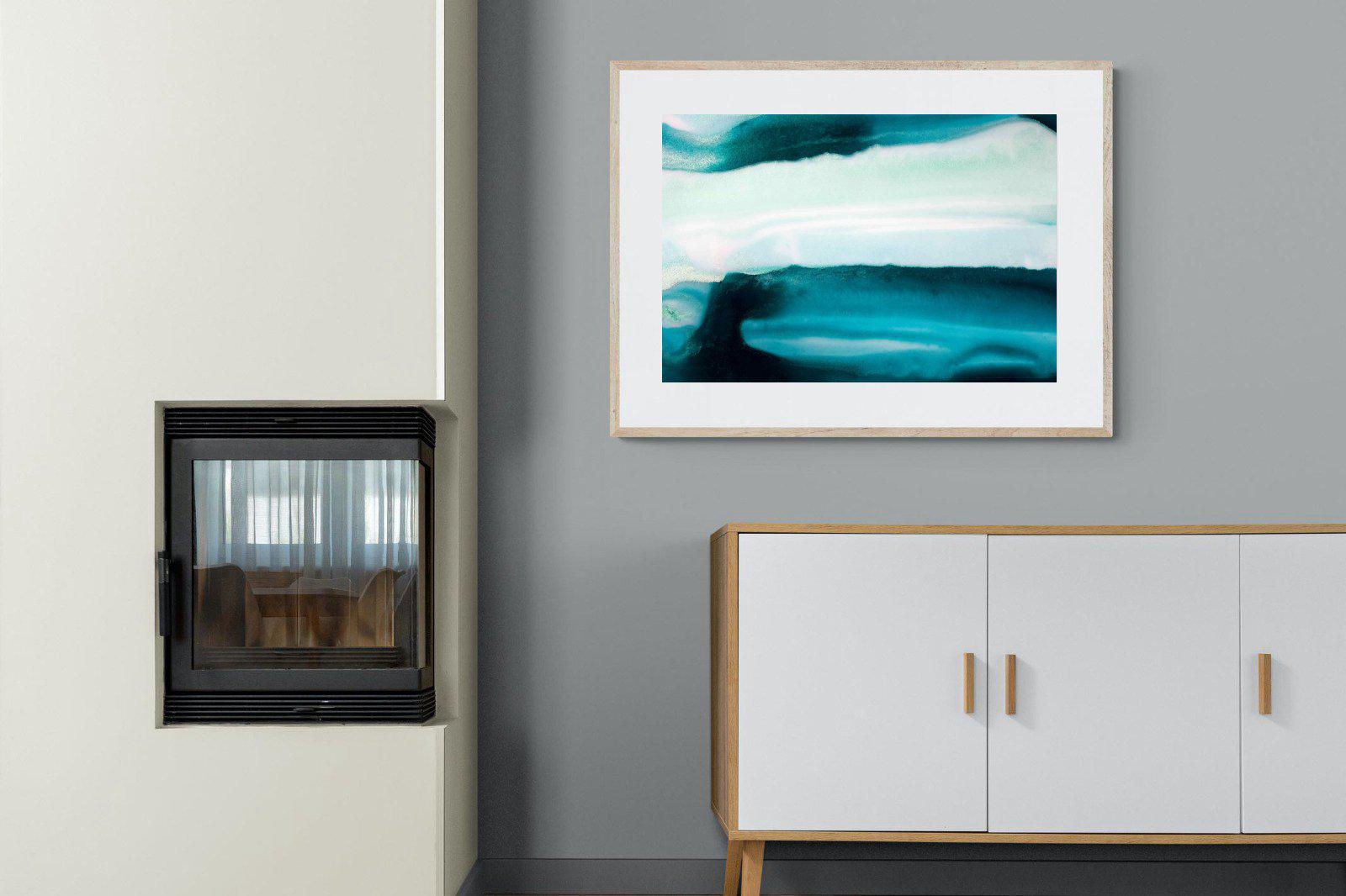Teal-Wall_Art-100 x 75cm-Framed Print-Wood-Pixalot