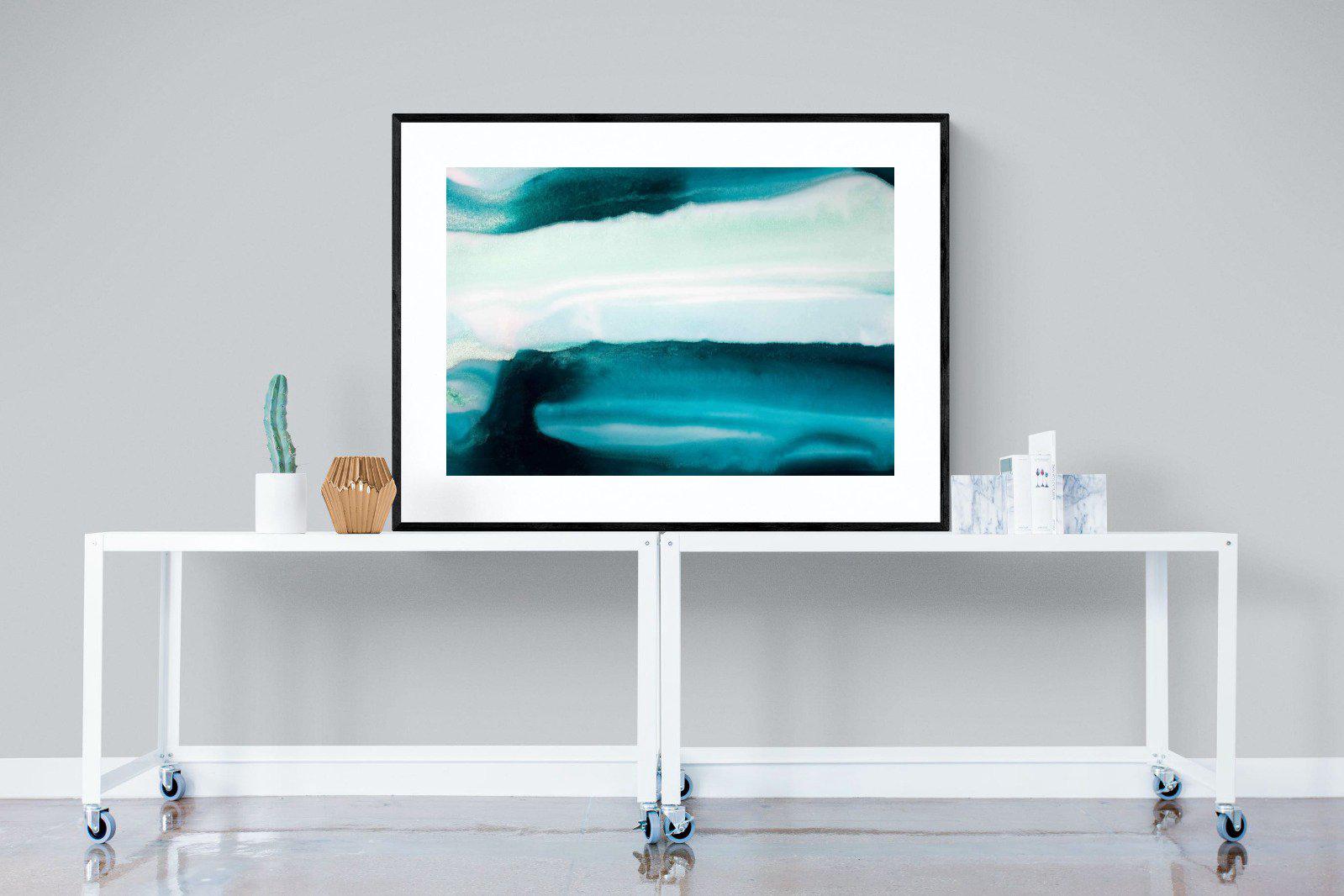 Teal-Wall_Art-120 x 90cm-Framed Print-Black-Pixalot