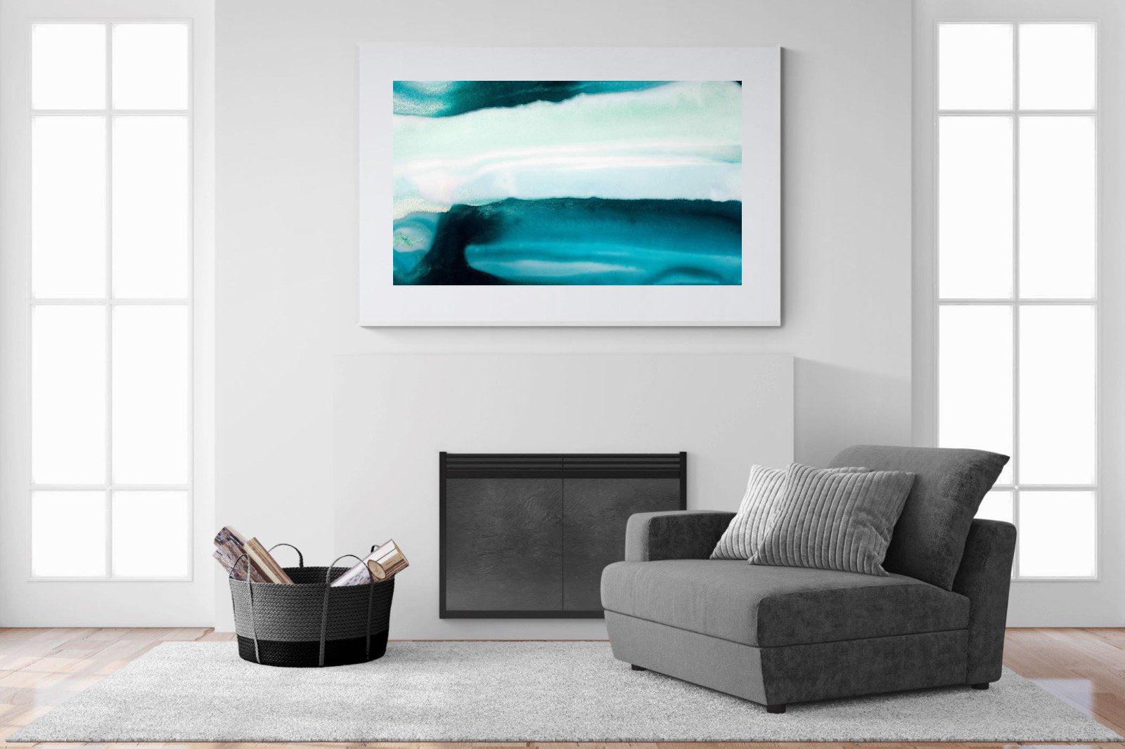 Teal-Wall_Art-150 x 100cm-Framed Print-White-Pixalot