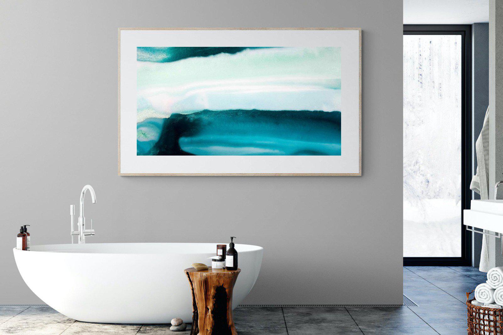 Teal-Wall_Art-180 x 110cm-Framed Print-Wood-Pixalot