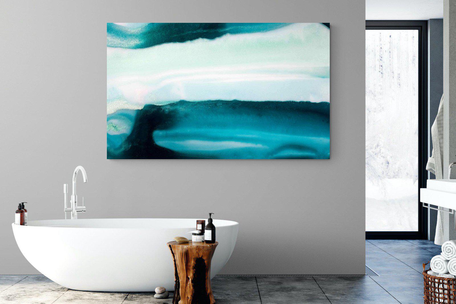Teal-Wall_Art-180 x 110cm-Mounted Canvas-No Frame-Pixalot