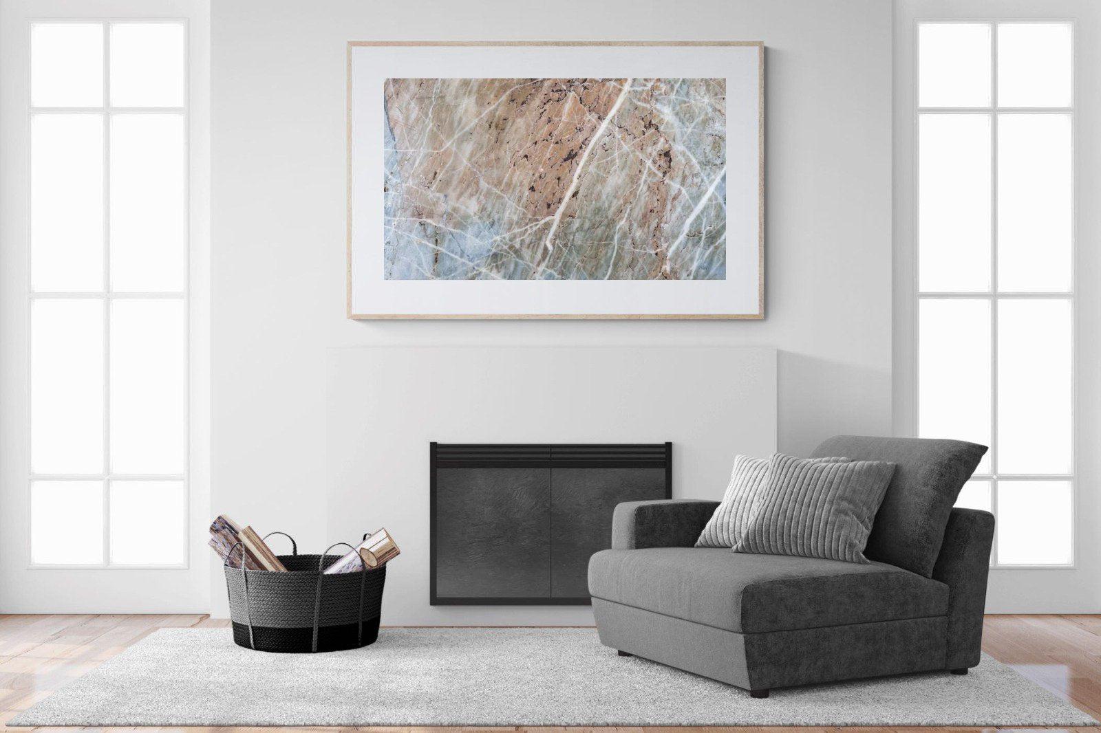 Textured Marble-Wall_Art-150 x 100cm-Framed Print-Wood-Pixalot