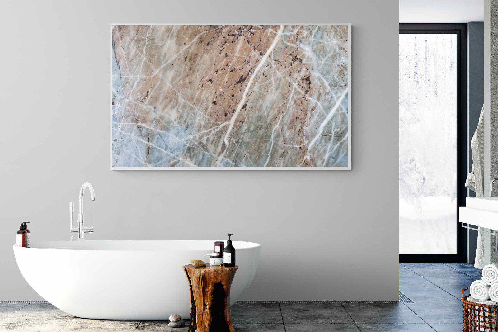 Textured Marble-Wall_Art-180 x 110cm-Mounted Canvas-White-Pixalot