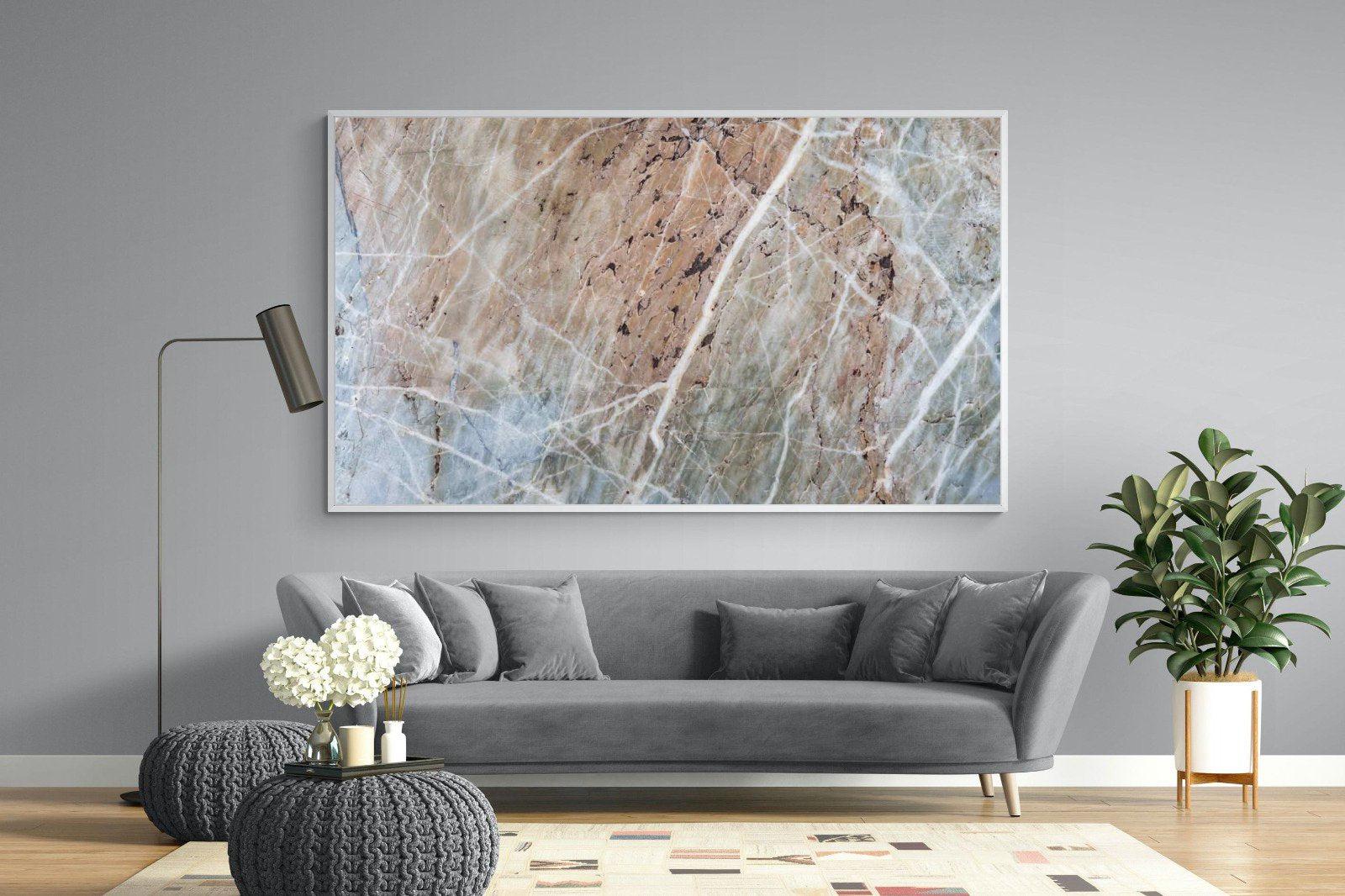 Textured Marble-Wall_Art-220 x 130cm-Mounted Canvas-White-Pixalot