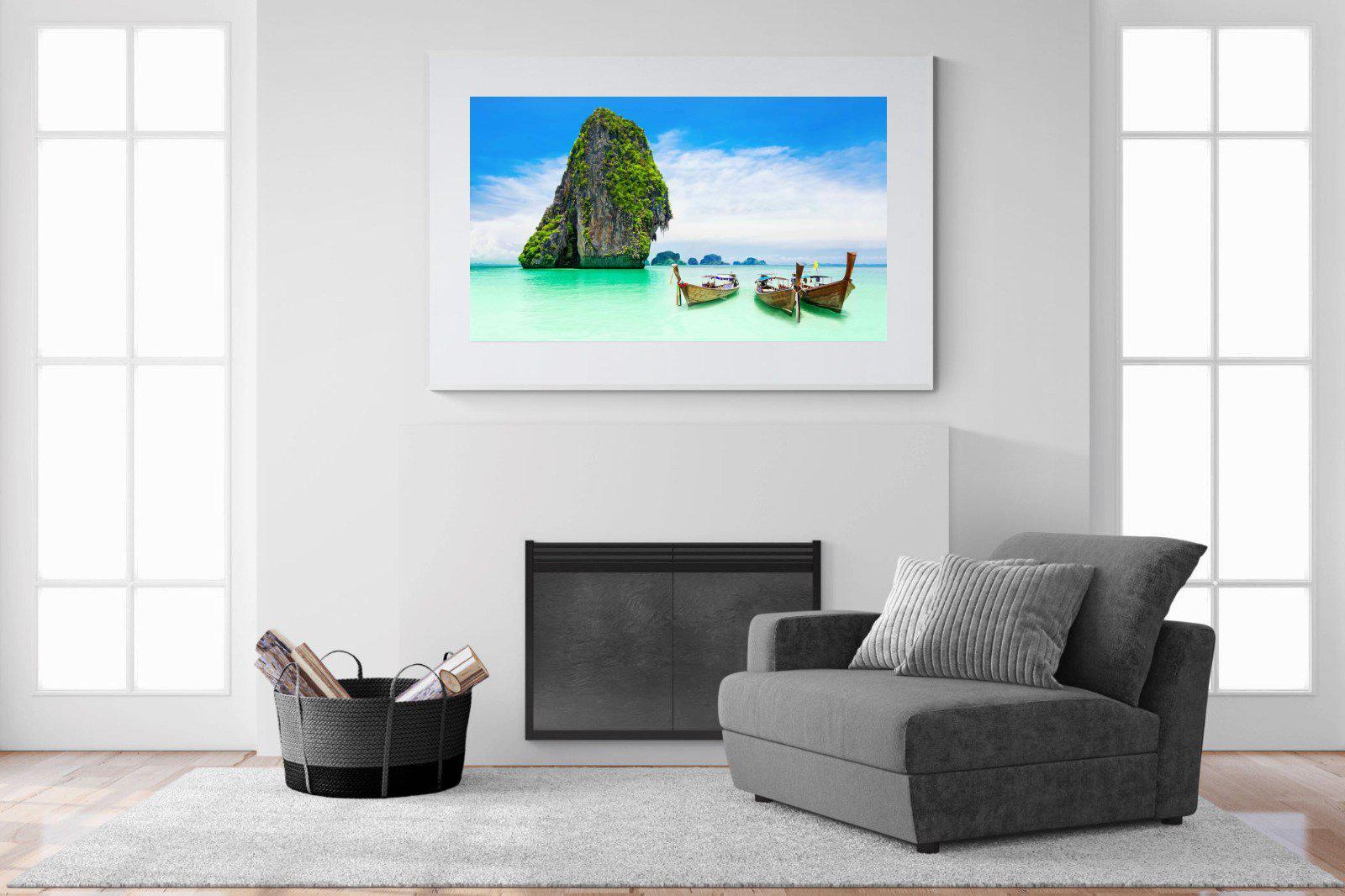 Thai Wonder-Wall_Art-150 x 100cm-Framed Print-White-Pixalot