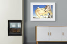 The Great Masturbator-Wall_Art-100 x 75cm-Framed Print-White-Pixalot