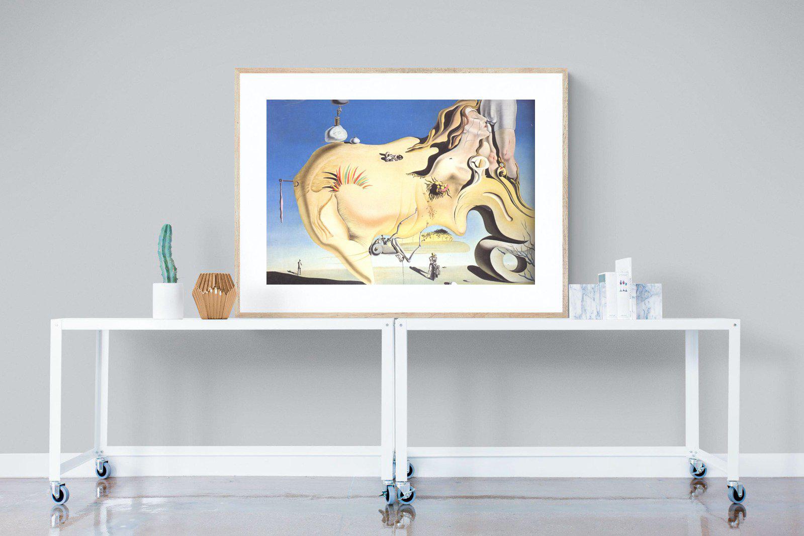 The Great Masturbator-Wall_Art-120 x 90cm-Framed Print-Wood-Pixalot