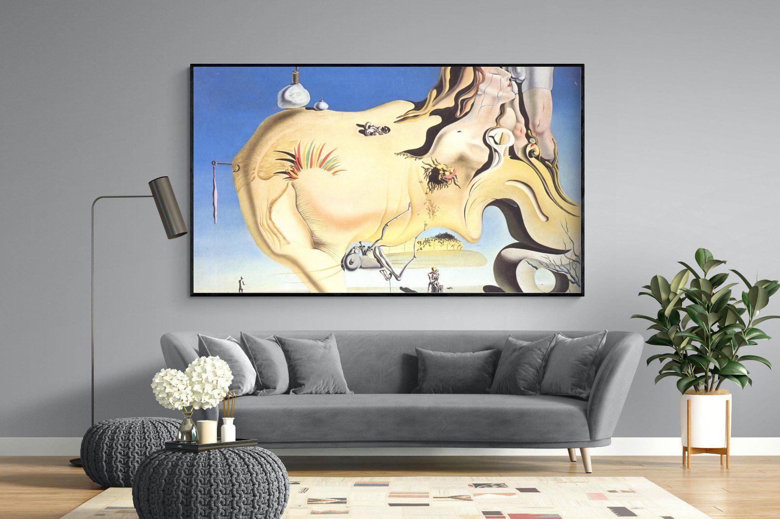 The Great Masturbator-Wall_Art-220 x 130cm-Mounted Canvas-Black-Pixalot