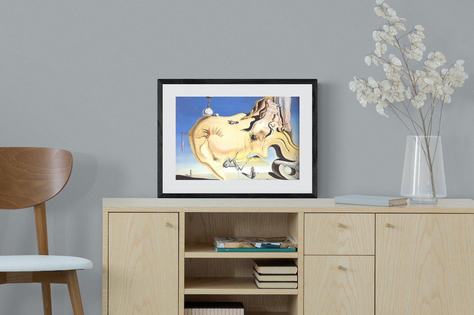 The Great Masturbator-Wall_Art-60 x 45cm-Framed Print-Black-Pixalot