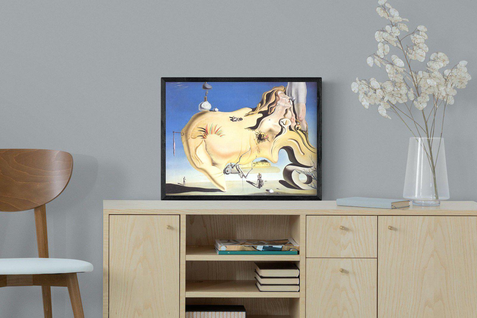 The Great Masturbator-Wall_Art-60 x 45cm-Mounted Canvas-Black-Pixalot