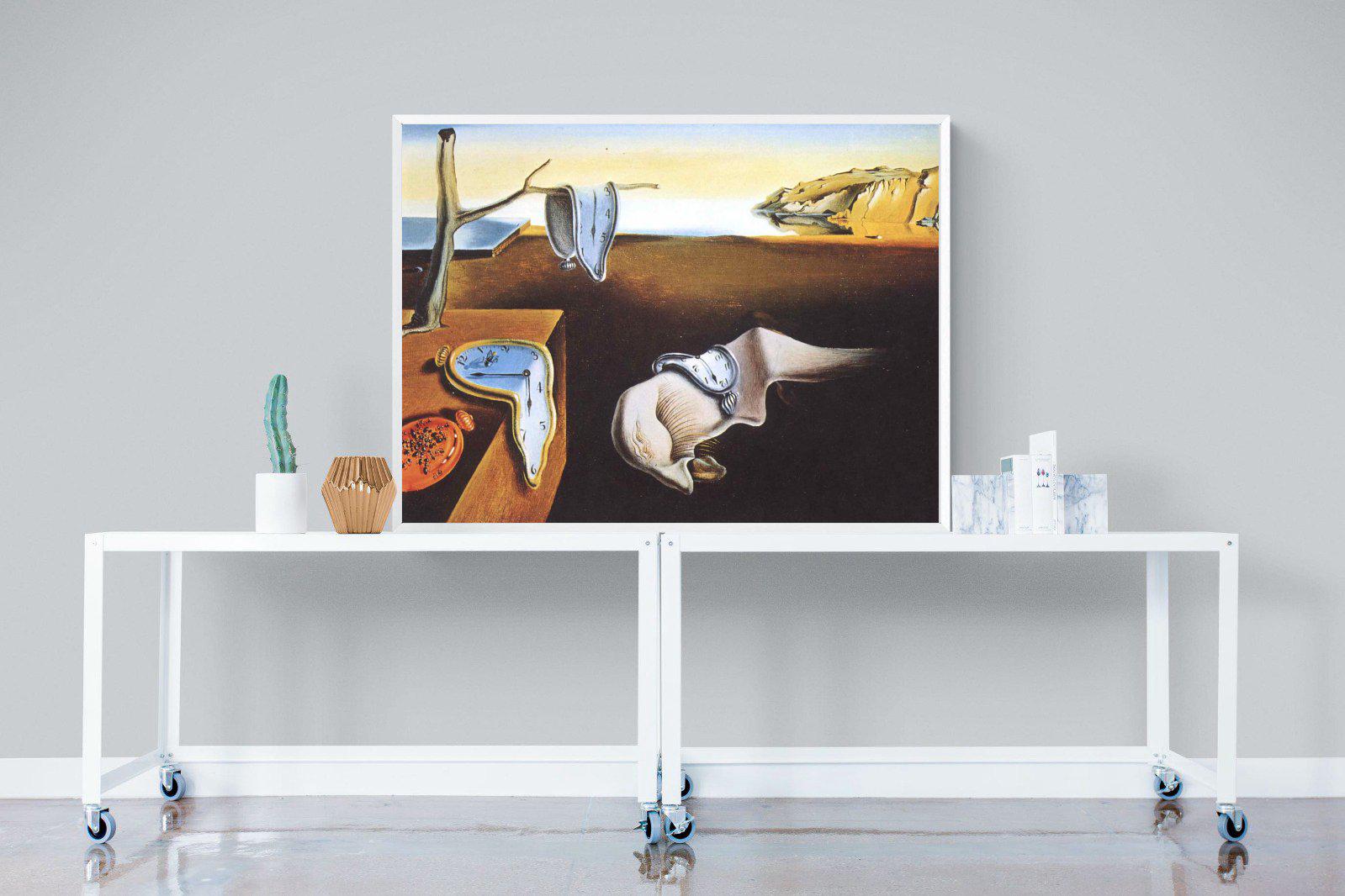 The Persistence of Memory-Wall_Art-120 x 90cm-Mounted Canvas-White-Pixalot