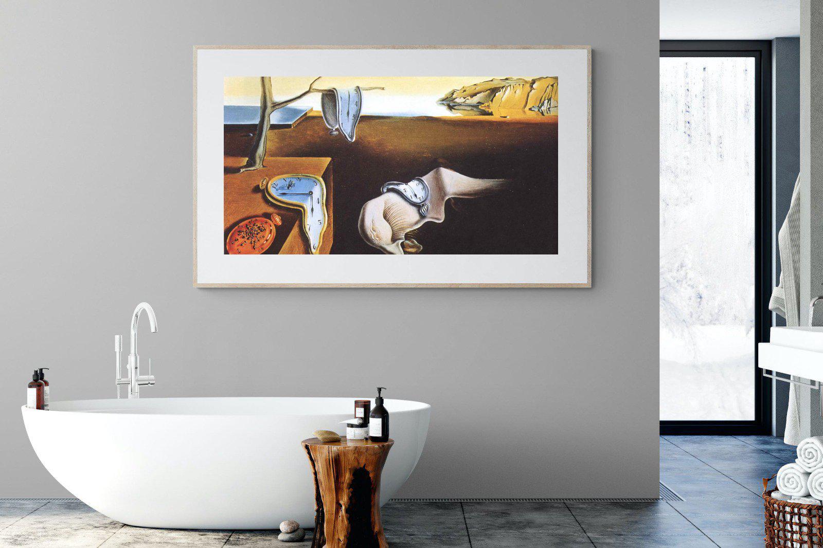 The Persistence of Memory-Wall_Art-180 x 110cm-Framed Print-Wood-Pixalot