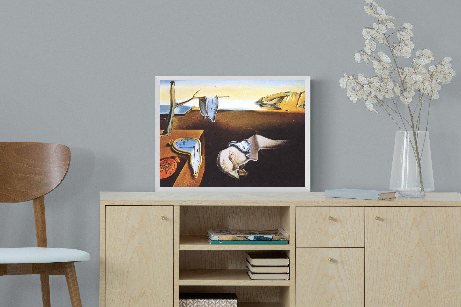 The Persistence of Memory-Wall_Art-60 x 45cm-Mounted Canvas-White-Pixalot