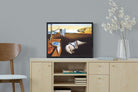 The Persistence of Memory-Wall_Art-60 x 45cm-Mounted Canvas-Black-Pixalot