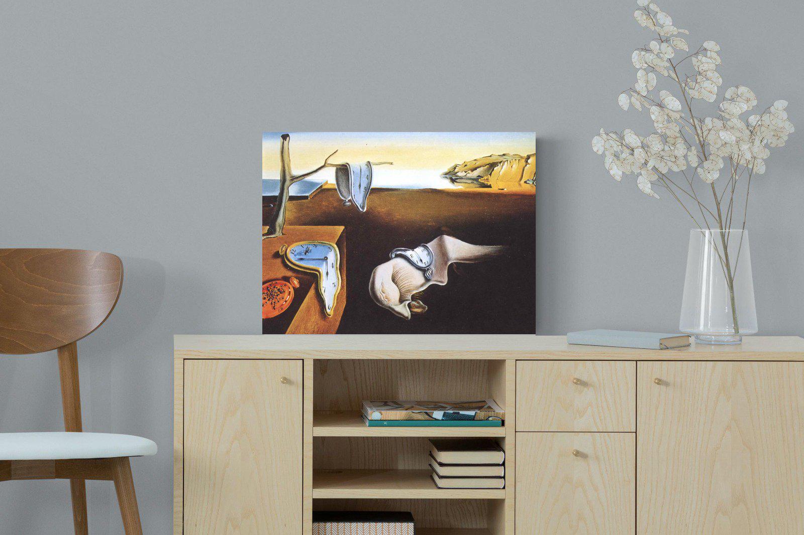 The Persistence of Memory-Wall_Art-60 x 45cm-Mounted Canvas-No Frame-Pixalot