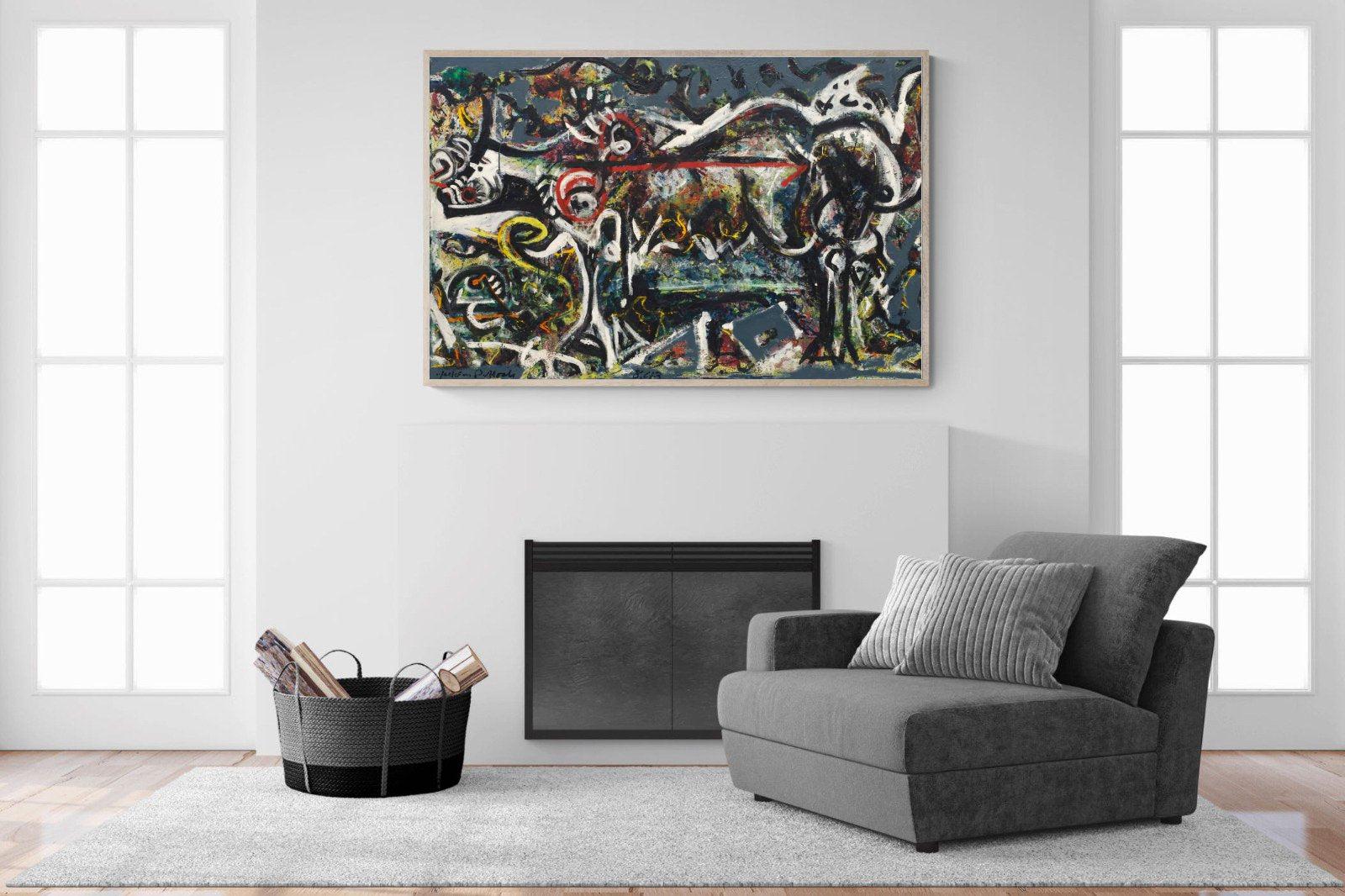 The She Wolf-Wall_Art-150 x 100cm-Mounted Canvas-Wood-Pixalot