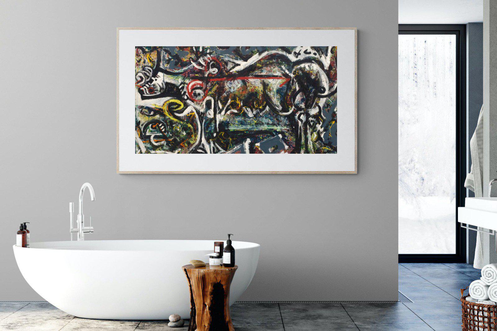 The She Wolf-Wall_Art-180 x 110cm-Framed Print-Wood-Pixalot